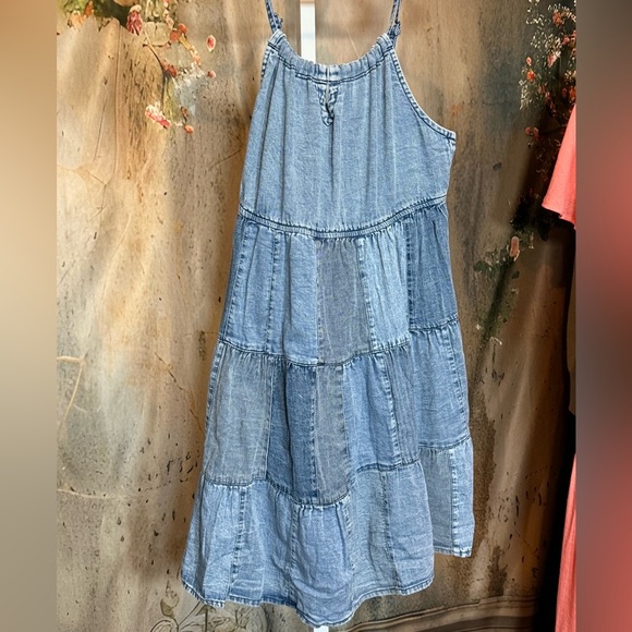 Boho Patchwork Denim Dress - Picture 8 of 10